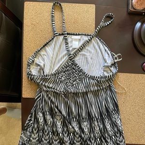 Dotti Black and White Print Dress size XL